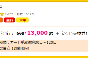 クラブ オン ミレニアムカード セゾン のカード案件はポイント 1